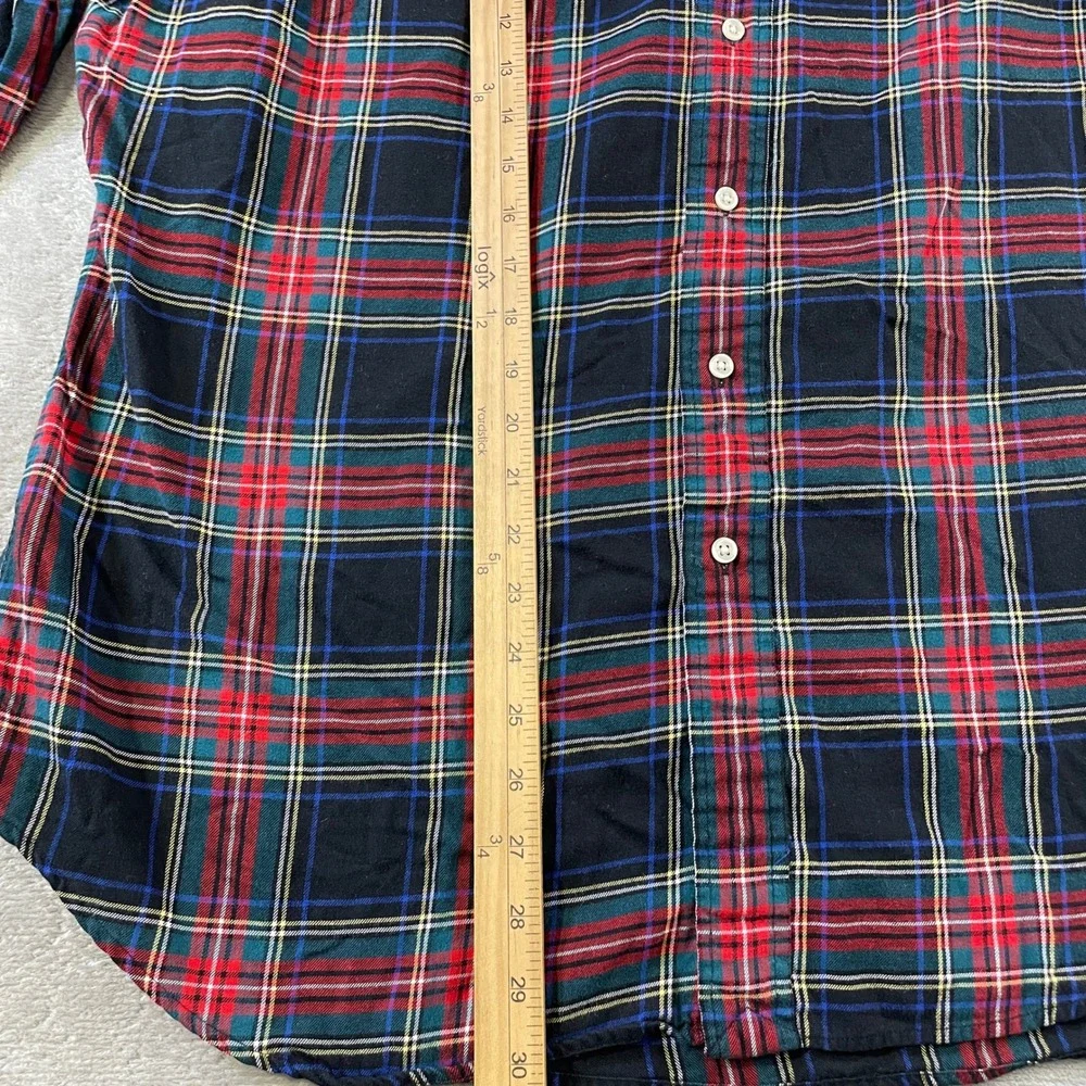 Polo Ralph Lauren Shirt Men XL Plaid Black Red Classic Fit Holiday Preppy Casual
